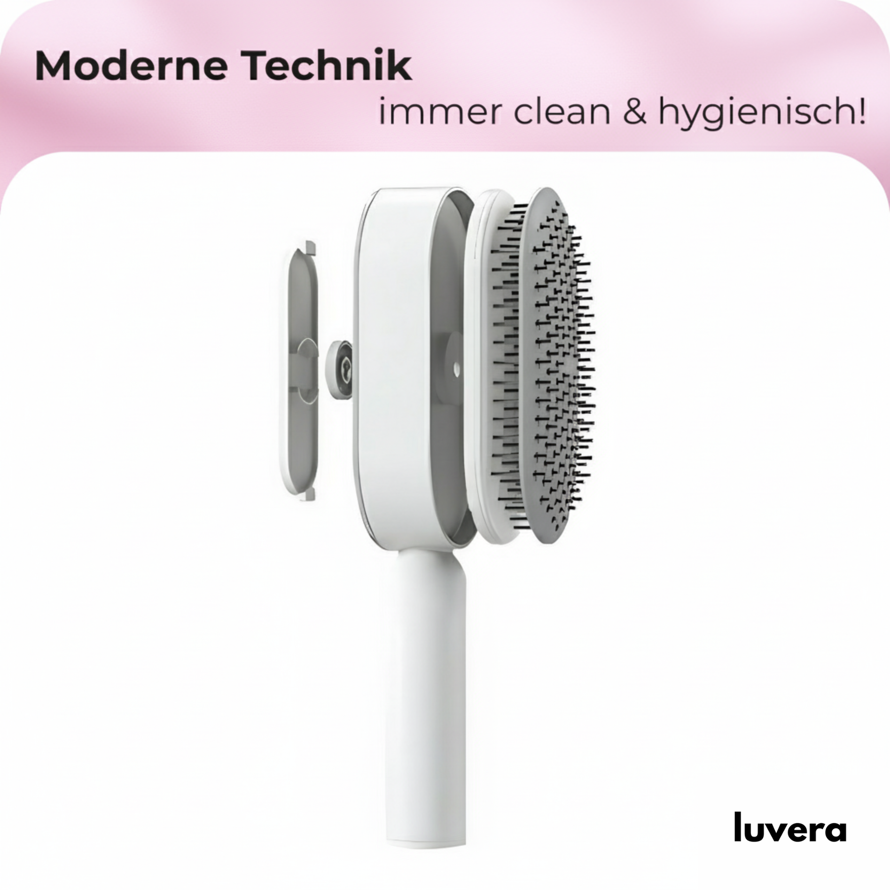 Selbstreinigende Premium Haarbürste